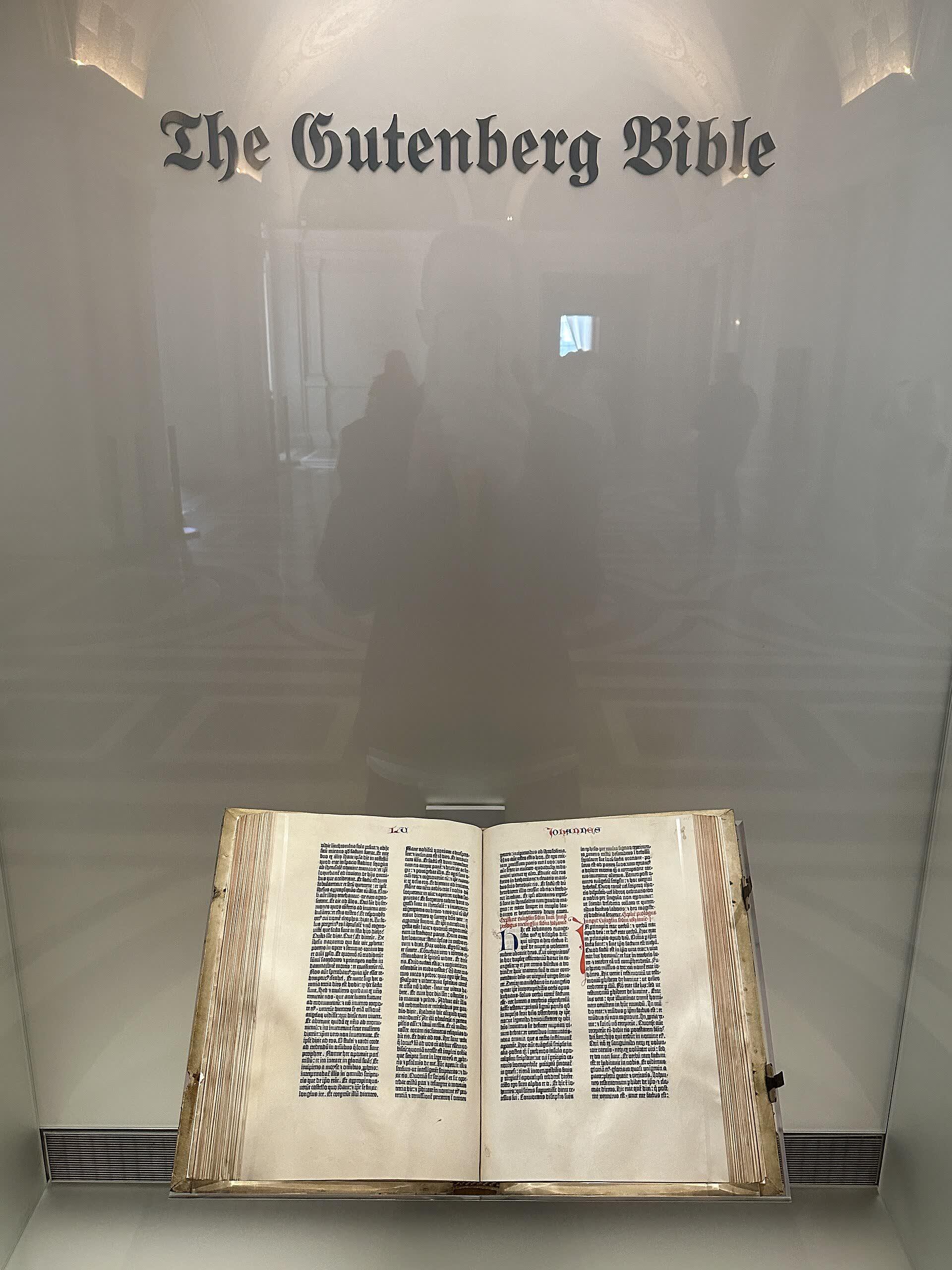 A page of the Gutenberg Bible, printed c. 1455